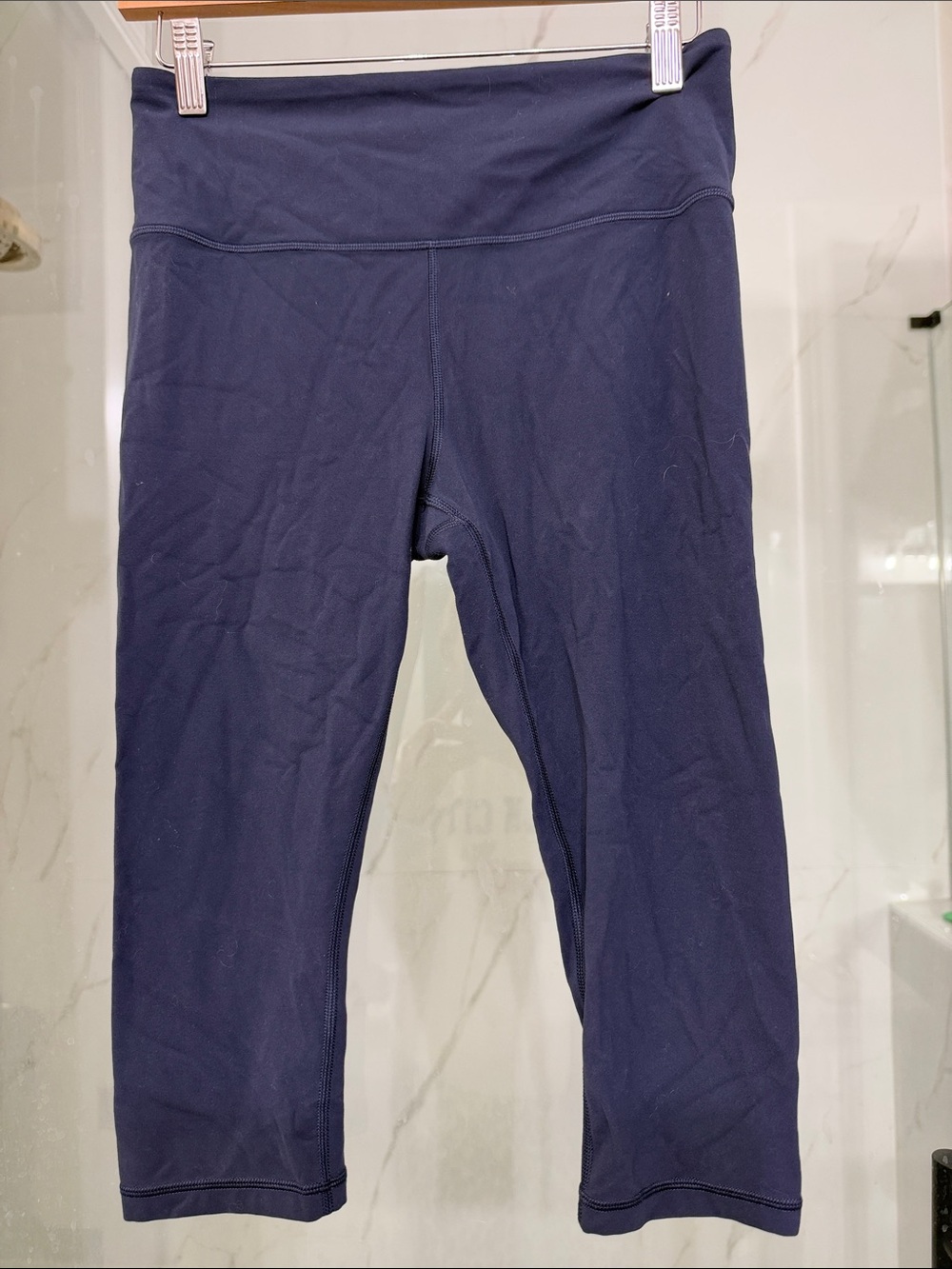 Athleta Elation Navy Cropped High-Rise Leggings